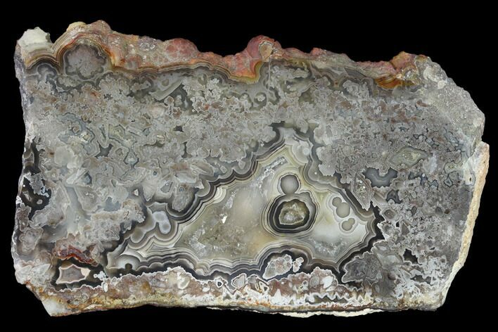 Polished Crazy Lace Agate Slab - Mexico #141198